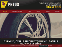 Tablet Screenshot of gs-pneus.com